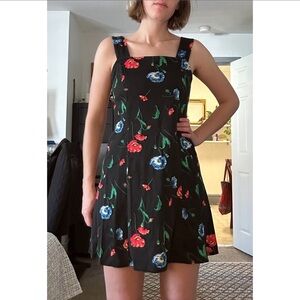 Vintage mini dress floral Y2K